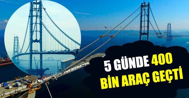 Osmangazi'den 5 günde 400 bin 523 araç geçti