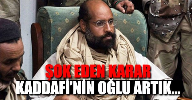 Seyfülislam Kaddafi serbest