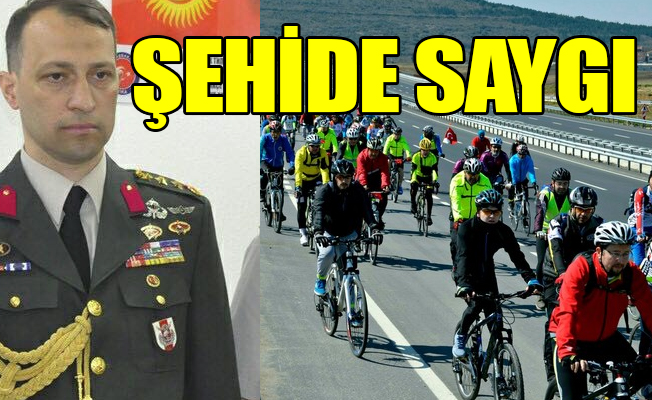 Şehit Peker'in anısına pedala bastılar