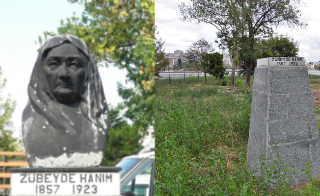 Şimdi de Zübeyde Hanım'ın büstü ortadan kayboldu