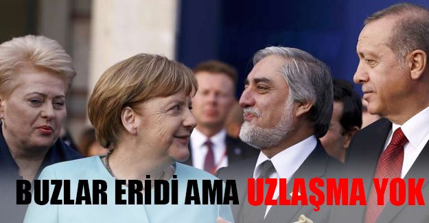 Cumhurbaşkanı Erdoğan, Almanya Başbakanı Merkel ile görüştü
