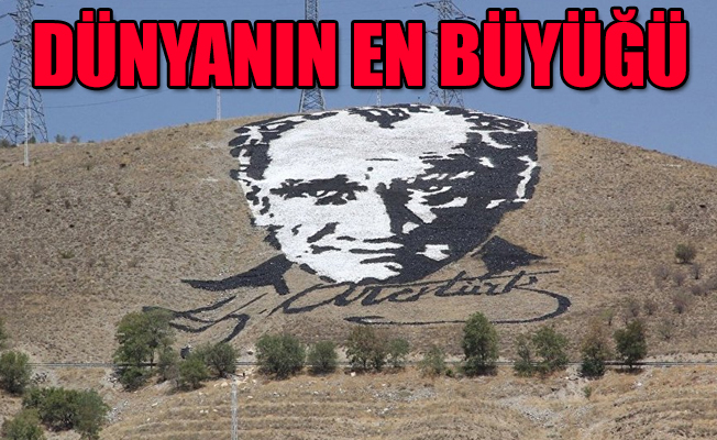 Uzaydan görülen Atatürk portresi yenilendi
