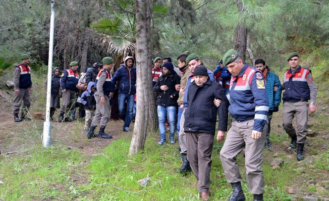 Marmaris'te 30 göçmen yakalandı