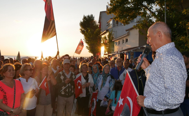 30 Ağustos coşkusu Kumburgaz’da denize taştı
