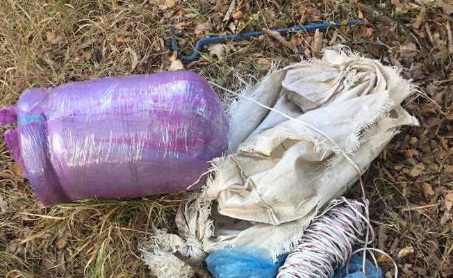 Tunceli'de yola tuzaklanan 70 kilo patlayıcı imha edildi