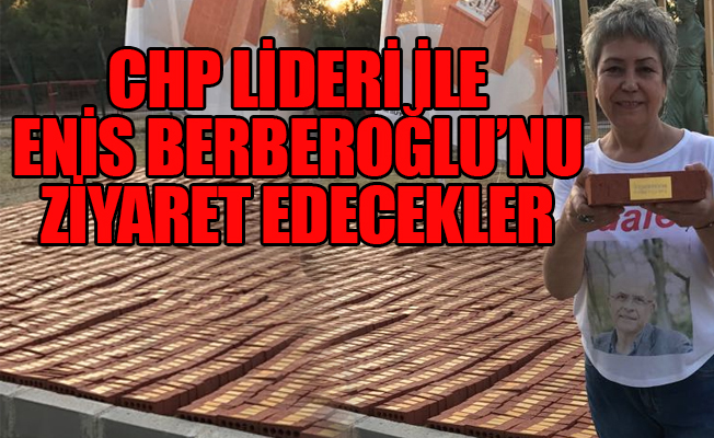 Eşi, Enis Berberoğlu için Adalet Heykeli'ne tuğla koydu