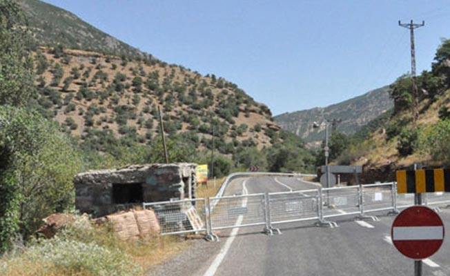 Tunceli - Erzincan karayolu trafiğe kapatıldı!