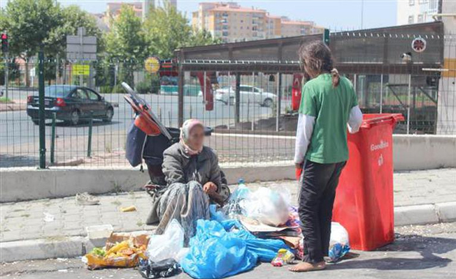 Bayram günü yürek burkan görüntü