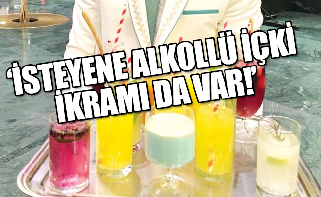 ‘Saray’daki resepsiyonun içecek listesi!