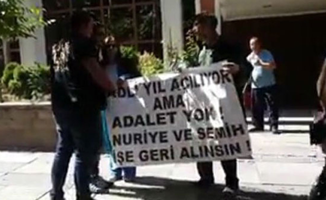 Nuriye ve Semih için Adalet Bakanlığı önünde eylem 