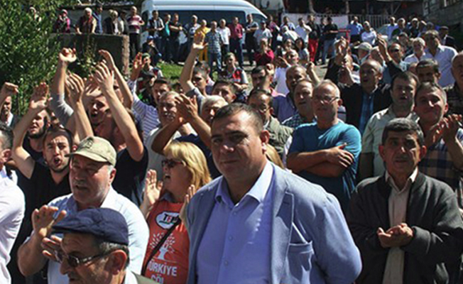 Köylülerden taş ocağına protesto!