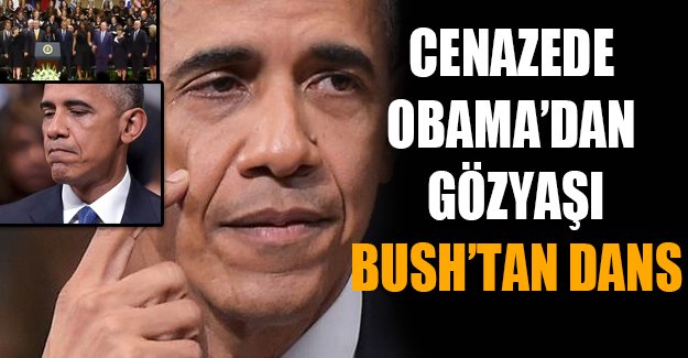 Obama Dallas'ta öldürülen polisler uğurlanırken gözyaşlarına hakim olamadı