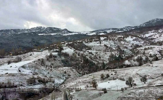 Yılın ilk kar'ı düştü