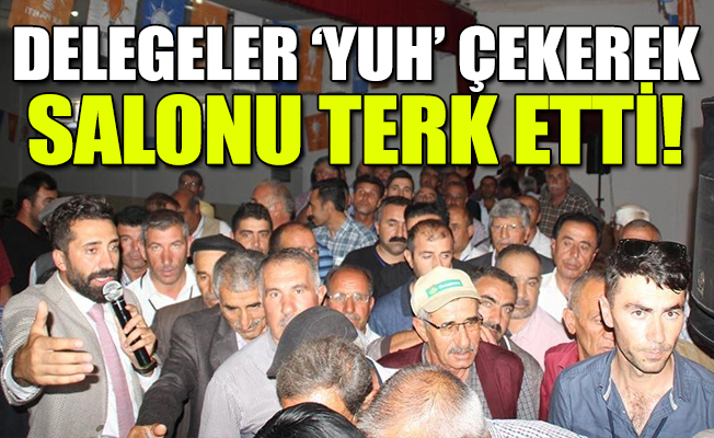 AKP kongresinde gerginlik istifa getirdi!