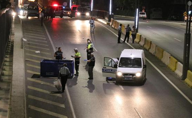 Karşıya geçmeye çalışırken canından oldu
