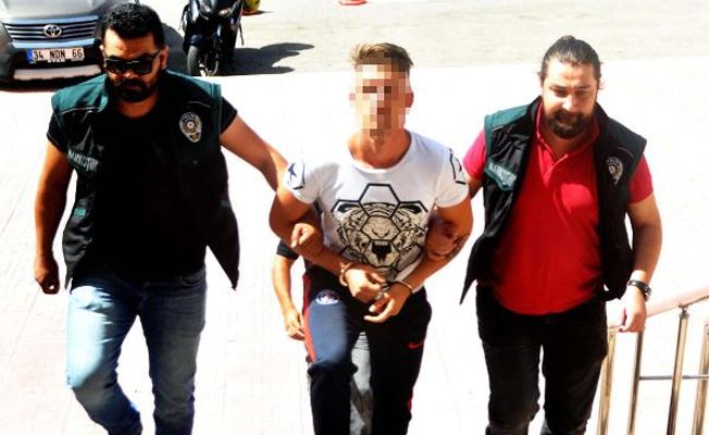 Kaçak Alman, uyuşturucudan tutuklandı