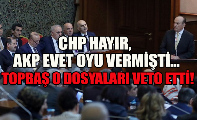 Kadir Topbaş’tan AKP’ye veto!