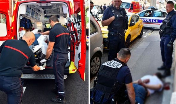 Fransa'da bıçaklı saldırı: 3 polis yaralı!
