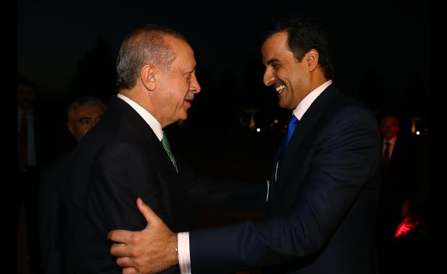Cumhurbaşkanı Erdoğan, Katar Emiri Temim'le görüştü