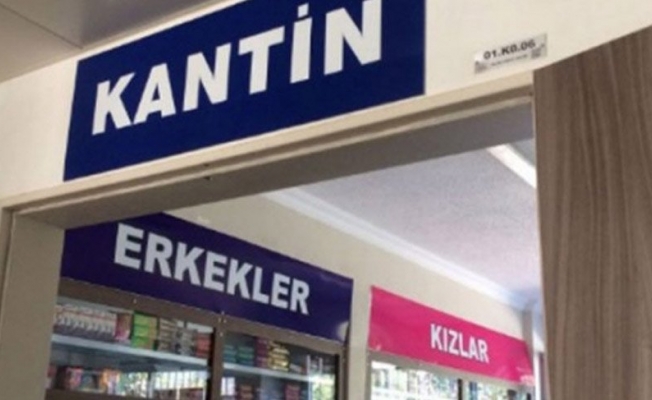 Ortaokul kantini harem selamlık olarak ayrıldı