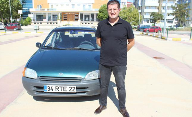 'RTE' plakalı aracını 350 bin liradan satışa çıkardı!