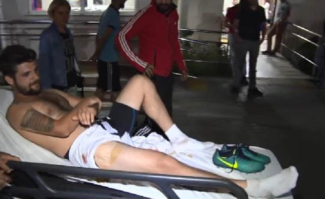 Amatör futbolcu sahada 'Yorgun Mermi' ile vuruldu