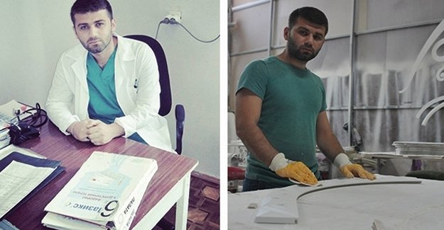 Ukrayna'da doktor, Türkiye'de zımparacı!