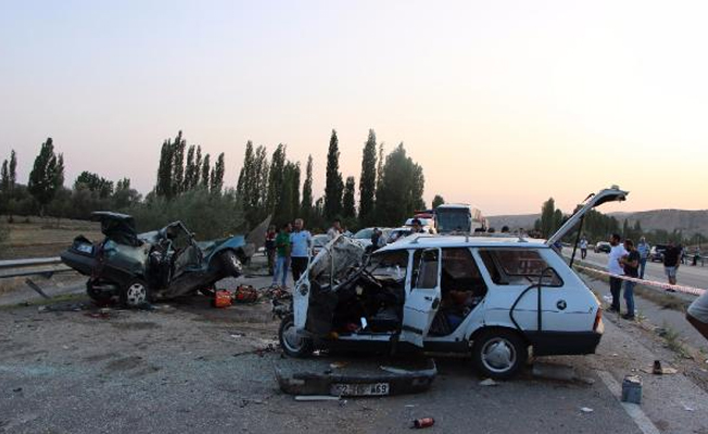 Çorum'da kaza: 1 ölü, 3 yaralı