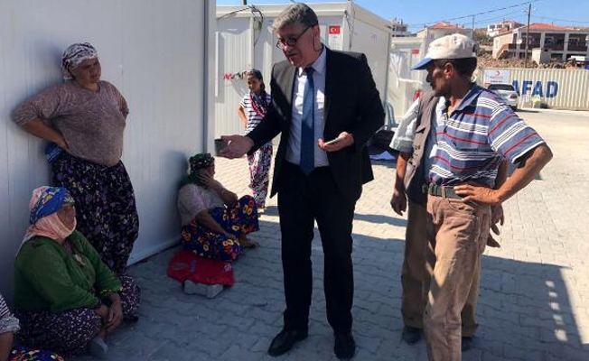 Ayvacık'taki depremzedelerin evleri yapılmaya başlandı