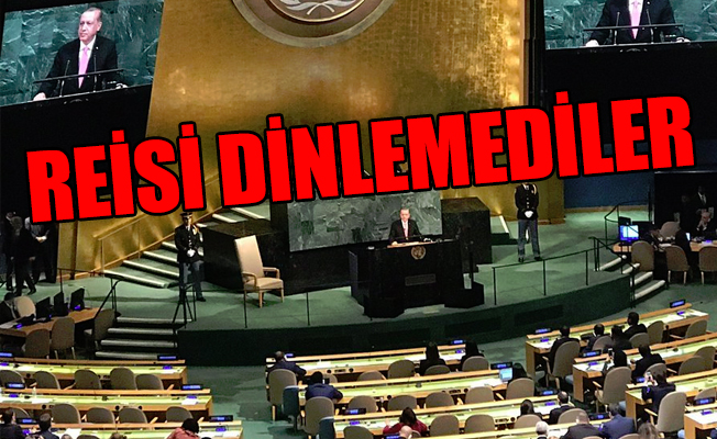 Erdoğan boş salona konuştu