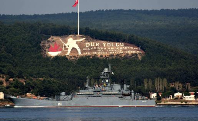 Rus savaş gemisi Akdeniz'e iniyor