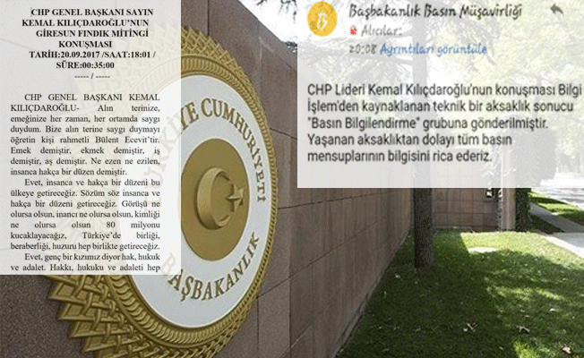 Başbakanlık'tan flaş Kılıçdaroğlu hatası: Jet hızında düzeltmeye gittiler!