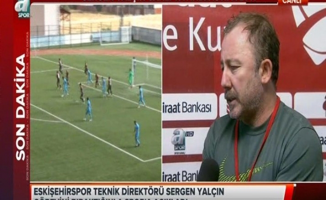 Sergen Yalçın Eskişehirspor'dan istifa etti!