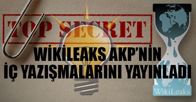 WikiLeaks, AKP'nin iç yazışmalarını yayınladı