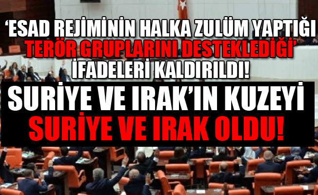 Yeni tezkerede 'Esad' değişikliği!