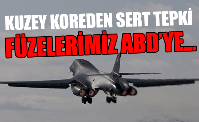 ABD savaş uçakları Kuzey Kore sınırında uçtu