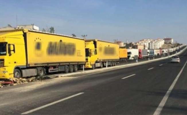 İpsala’da 10 kilometrelik TIR kuyruğu