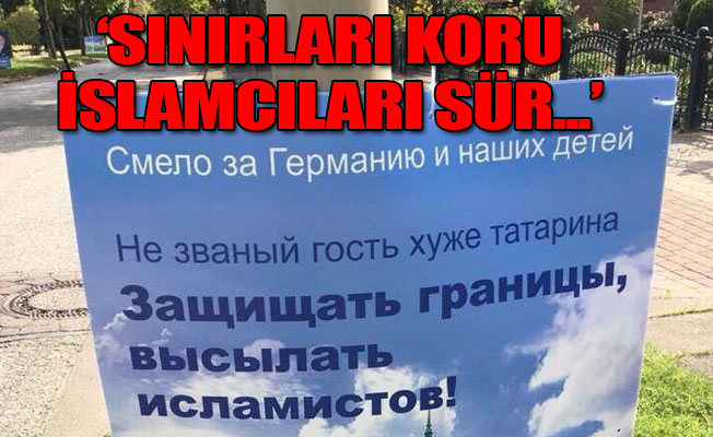 AfD’nin o afişi sosyal medyayı karıştırdı!