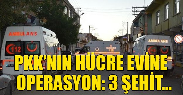 Ergani'de PKK'nın hücre evine operasyon; 3 polis şehit, 1 yaralı