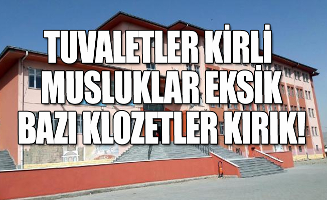 Öğrenci ve velilerden, okulun bakımsızlığına tepki!