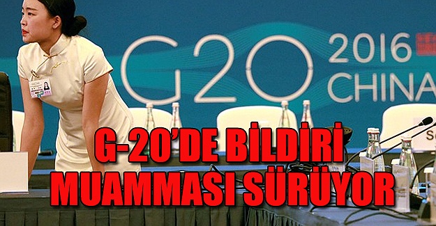 G-20'de sonuç bildirgesi muamması