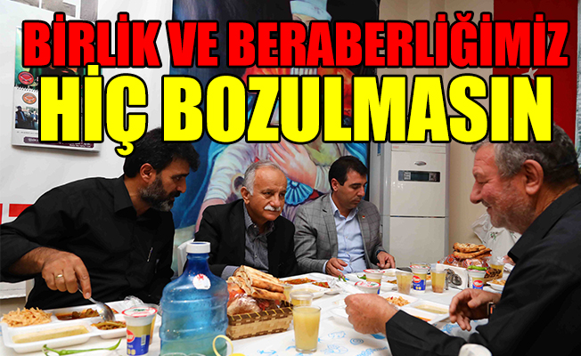 Başkan Karabağ, Alevi vatandaşlarla oruç açtı