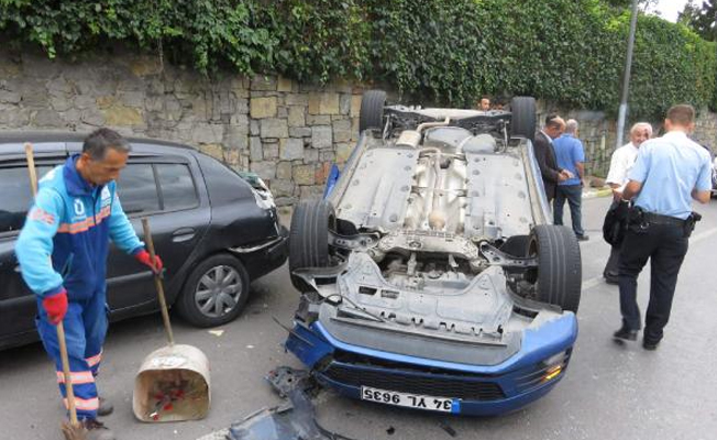 Çengelköy'de trafik kazası