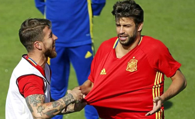 Ramos, bağımsızlığı destekleyen Katalan futbolcu Pique'ye çıkıştı