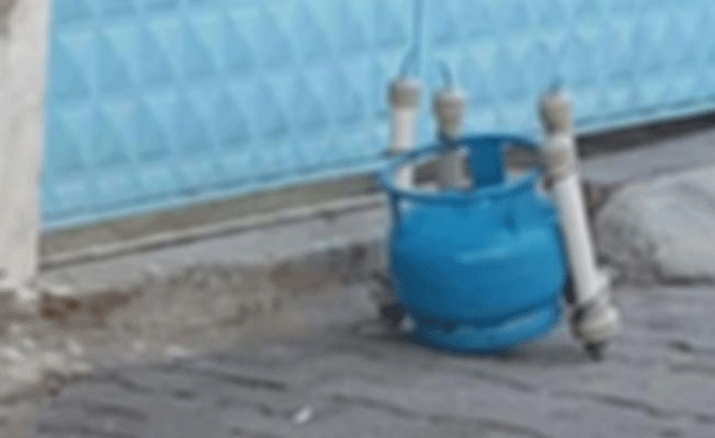 SGK’nın bahçesine piknik tüpü bomba!