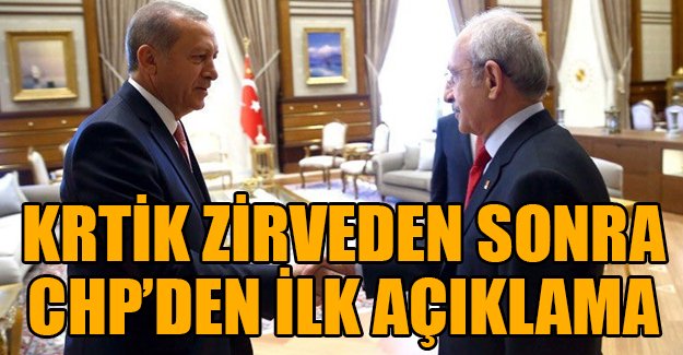 CHP'den Saray'daki kritik zirve için ilk açıklama