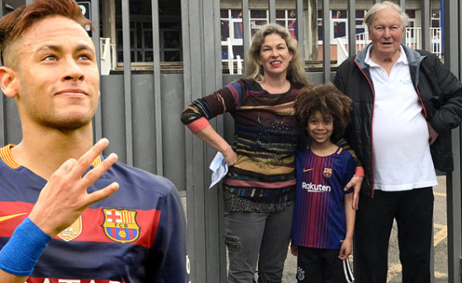Neymar'ı görmek için Barcelona maçına gelen aileye çifte şok!
