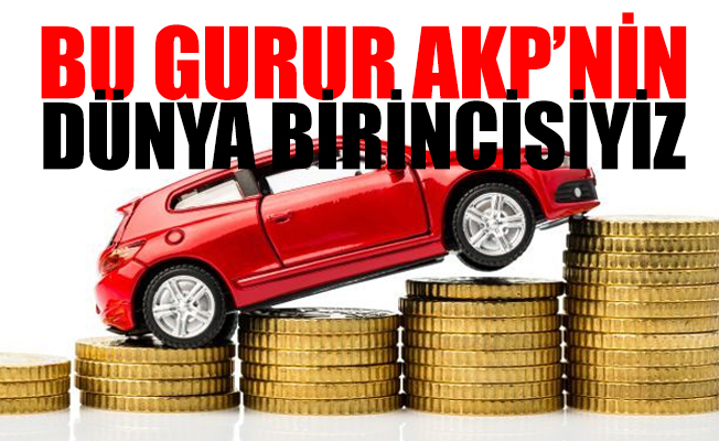 Türkiye otomobil vergisinde dünya birincisi