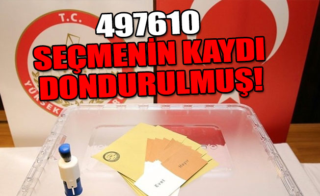 16 Nisan referandumu sürecinde 'kaydı dondurulan seçmen sayısı' açıklandı!