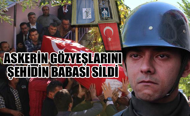 Şehidin tabutu odasındaki yatağına kondu, cenaze töreninde gözyaşları sel oldu